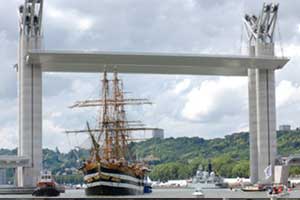 capteur de force sur pont routier mobile